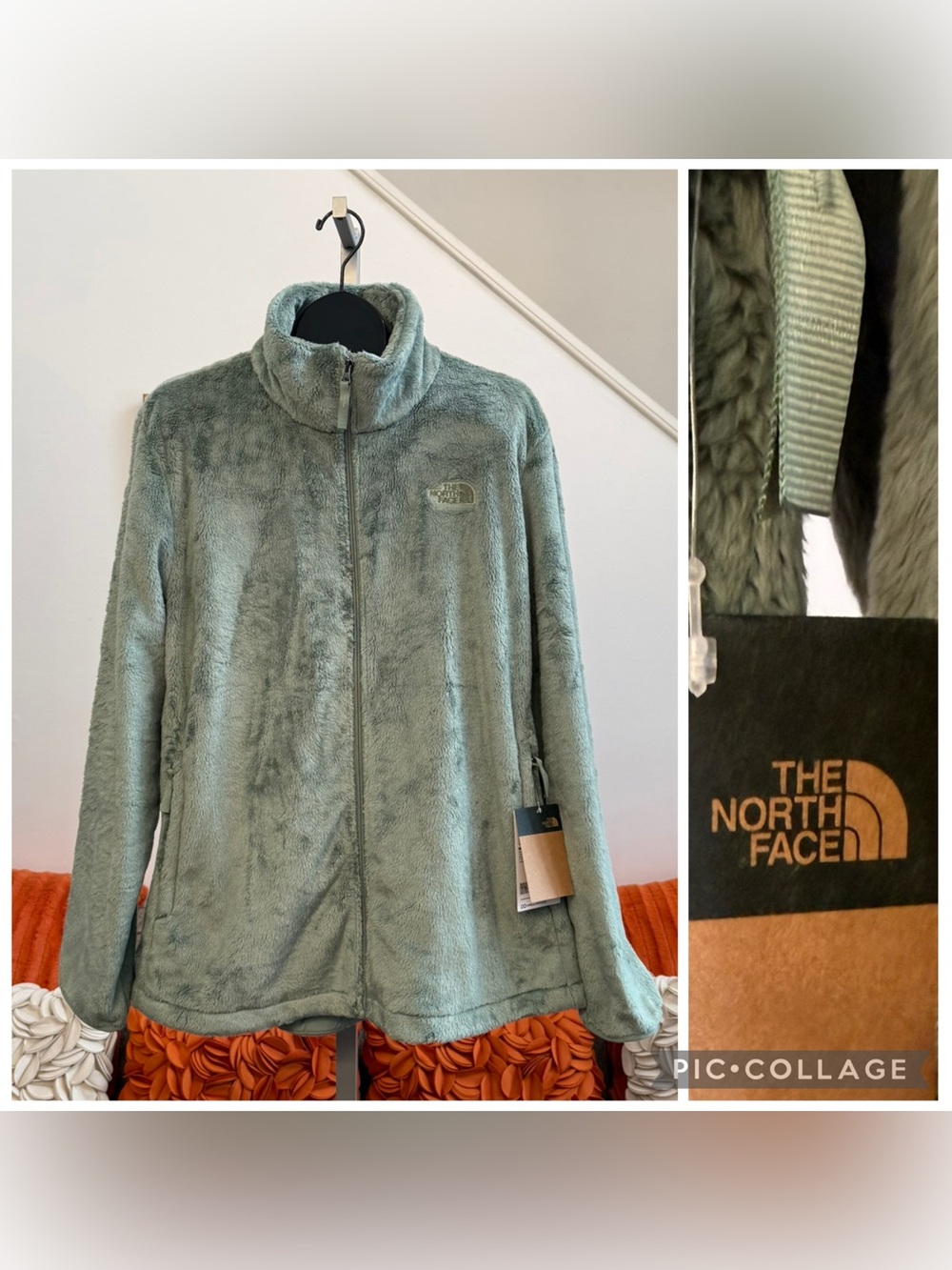 NWT The North Face Women's Osito Jacket in Slate Moss $110 MSRP